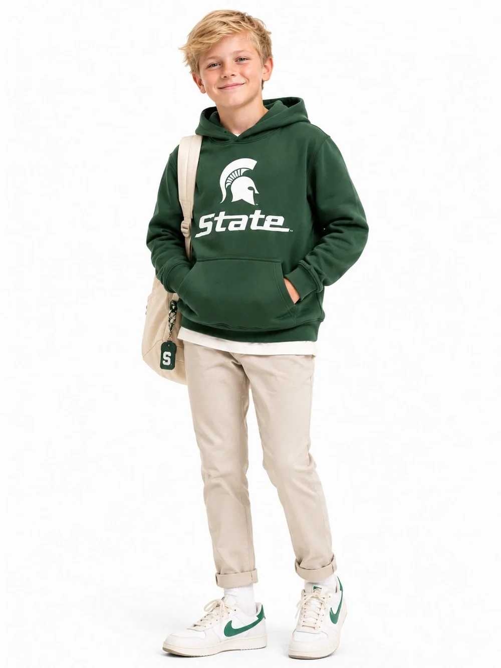 State Green Kids Hoodie